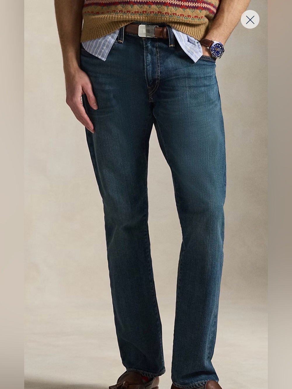 Polo Ralph Lauren Hampton Relaxed Straight Stretch Jeans Men’s 36x30